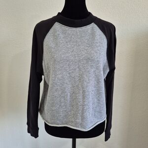 Divided Gray and Black Sweatshirt